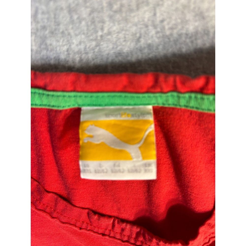 Ghana National PUMA Shirt Football Men 2XL Red Short Sleeve V Neck Logo Pullover - Picture 3 of 5